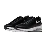 Championes Nike Air Max Invigor de color negro con detalles en rojo, diseñados para running y uso deportivo.