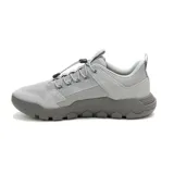 Championes Caterpillar modelo Hex Lite Outdoor de color gris, confeccionados en una combinación de cuero y malla, con cordones elásticos ajustables y suela de EVA ligera.