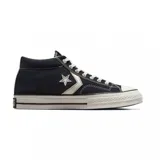 Championes Converse Star Player de caña media, color negro con detalles en blanco.