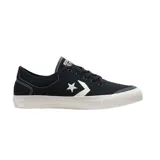 Championes urbanos Converse Stoke Ox, color negro con logo lateral en blanco y suela de goma color crema.