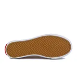 Zapatillas Pony Fifth Ave de caña alta color blanco, con plataforma, detalles en rojo y negro en la suela y logo de la marca en el lateral.