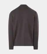 Remera térmica de manga larga y cuello alto tipo mock neck, color marrón, confeccionada en tejido de poliéster, algodón y elastano.