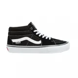 Championes de skate de caña alta Vans Skate Grosso Mid, color negro con detalles en blanco.