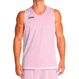 Musculosa deportiva Joma reversible, de un lado roja con logo en blanco y del otro lado blanca con logo en negro.