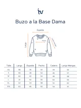 Buzo de punto color ladrillo, tejido con cuello a la base.