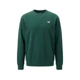 Buzo de cuello redondo New Balance, confeccionado en tejido French Terry, con diseño liso y logo de la marca bordado en el pecho.