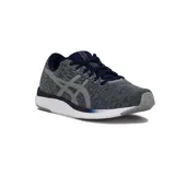 Championes de running Asics Streetwise color gris y azul marino, con entresuela blanca y el logo clásico de la marca en plateado en los laterales.