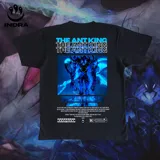 Remera negra con estampado del personaje Beru de Solo Leveling.