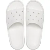 Sandalias Crocs Classic color negro, con agujeros en la parte superior y suela texturizada.