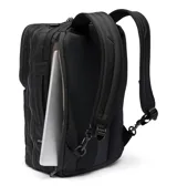 Mochila multifuncional Columbia modelo Star Range 3-Way, color negro, con diseño versátil que permite su uso como mochila, maletín o bolso de hombro. Cuenta con múltiples compartimentos con cierre, funda acolchada para laptop de hasta 13 pulgadas, panel trasero ergonómico y correas ajustables.