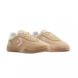 Championes Converse Run Star Trainer color beige con detalles en rosa.