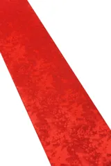 Corbata verde oscuro con estampado floral y pañuelo de bolsillo a juego.