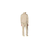 Pantalón deportivo Adidas Originals Firebird color beige, con las clásicas tres tiras negras a los lados y el logo del trifolio bordado. Cuenta con cintura elástica con cordón de ajuste.