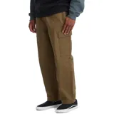 Pantalón cargo Volcom modelo ABG Billow Tapered EW, color verde militar, de corte holgado y tiro bajo, con bolsillos laterales en las piernas.