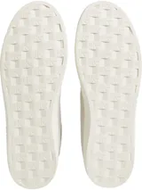 Zapatillas urbanas Calvin Klein Jeans de cuero blanco con detalles en gris claro y logo CK en el lateral.