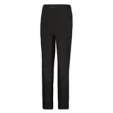 Calza deportiva de tiro alto en color negro, con diseño ajustado y bolsillos laterales integrados.