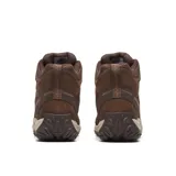 Bota de senderismo de media caña Merrell Accentor 3 Mid WP para hombre, color marrón. Fabricada con gamuza y malla impermeable, con cordones y correas reciclados. Cuenta con puntera de goma protectora, forro de malla reciclada, plantilla de espuma EVA reciclada, tratamiento antiolor Cleansport NXT™, arco de nailon moldeado, amortiguación Merrell Air Cushion y suela de goma adhesiva Merrell.