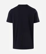 Remera de algodón color negro con cuello redondo y manga corta. Presenta un estampado frontal con temática de videojuegos retro que incluye una figura de la muerte, elementos gráficos y la palabra Knockout.