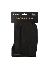 Riñonera de diseño unisex en color marrón, confeccionada en tela tipo lona. Presenta un compartimento principal con cierre de cremallera negro, un bolsillo trasero y correa ajustable con hebilla plástica.