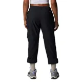 Pantalón técnico convertible en short, color negro, con diseño funcional para actividades al aire libre. Presenta cintura media con presillas, bolsillos laterales y de seguridad, rodillas articuladas y dobladillo ajustable. Incluye tecnología de repelencia a líquidos y protección solar.