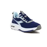 Championes de running Diadora Moon para hombre, color azul marino con detalles en celeste y gris.