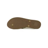 Ojotas Reef de dama, modelo Stargazer Prints, color taupe con rayas doradas.