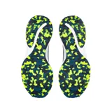 Championes de running 361° Cushion, color gris claro con detalles en azul y verde.