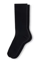 Medias de hombre Legacy, color verde oscuro, de rib, lisas.