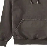 Canguro Katin Rick Emb de color gris oscuro, con capucha y cordones de ajuste, bolsillo frontal tipo canguro y pequeño estampado blanco en el pecho con el logo y el texto "KATIN 1954".