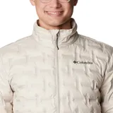 Campera técnica Columbia modelo Delta Ridge II, con tecnología HeatSeal™ de construcción sin costuras y forro termorreflectante Omni-Heat™. Presenta cierre frontal completo, cuello alto con protección para la barbilla, bolsillos laterales con cremallera y puños ribeteados. Confeccionada con aislamiento de plumón de 650 hilos y tejido exterior con tecnología Omni-Shield™ repelente al agua y manchas.