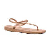 Ojotas Havaianas Flash Urban color rosa nude, con tira trasera ajustable.