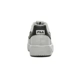 Championes Fila Acd Classic de cuero sintético color blanco con detalles en negro, cordones blancos y suela blanca.