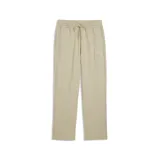 Pantalón de jogging Puma de corte relajado, color tostado, con cintura elástica ajustable mediante cordón y bolsillos laterales.