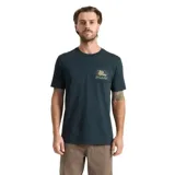 Remera Roark de manga corta en color verde oscuro, con pequeño estampado gráfico en el pecho.