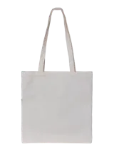 Bolso tote color beige claro con asas de tela, presentando un estampado gráfico de un vaso de jugo de matcha con capas de colores verde, blanco y naranja, y texto que dice "matcha juice".