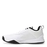 Championes Adidas Courtflash Speed de hombre, color blanco con detalles en negro, ideales para tenis y otros deportes.