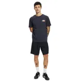 Boardshort de natación color negro, de largo 19 pulgadas, con cierre de cordón en la cintura.