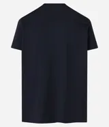 Remera de hombre de algodón color negro, corte comfort, cuello redondo y manga corta.