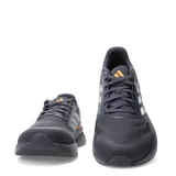 Championes Adidas Runfalcon 5 para hombre, de color gris con detalles plateados en las tres bandas laterales y acentos en naranja en el talón y la lengüeta. Cuentan con capellada de malla transpirable, amortiguación Cloudfoam y suela de alta resistencia.