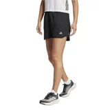 Shorts de running Adidas Run It color negro, de corte ajustado y cintura alta con cordón de ajuste. Confeccionados en tejido plano de poliéster reciclado con tecnología Aeroready y detalles reflectantes.