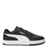 Championes Puma Caven 2.0 de estilo urbano, color blanco, con diseño clásico de corte bajo, perforaciones en la puntera y logo de la marca en el lateral.