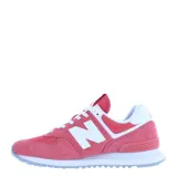 Championes New Balance modelo Classics Traditionnels, color rosa con detalles en blanco, confeccionados en gamuza y malla, con logo "N" característico en los laterales y entresuela ENCAP.