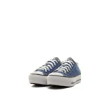 Championes Converse Chuck Taylor All Star Lift color azul con plataforma blanca.