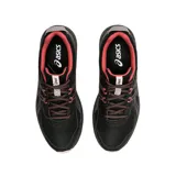 Championes Asics Trail Scout para dama, color negro con detalles en rosa.