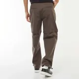 Pantalón largo color caqui, transformable en short mediante cierre.