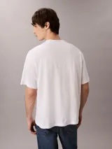 Remera de algodón de corte regular, con cuello redondo y manga corta. Presenta el logo de la marca estampado en el centro del pecho.