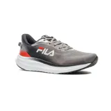 Championes de running Fila Racer Sky, color gris con detalles en negro y rojo, con capellada de malla transpirable y suela de goma con tecnología Energized.