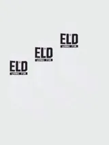 Pack de tres pares de medias blancas, tobilleras, con el logo "ELD LIVING FOR" estampado en negro en la parte superior.