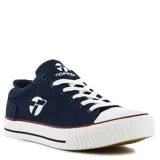 Championes Topper Wagon de lona azul marino con detalles en blanco.