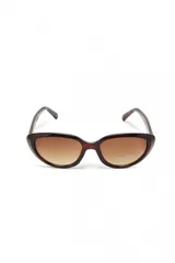 Lentes de sol Nuit con marco de carey burdeos y lentes marrones con protección UV.